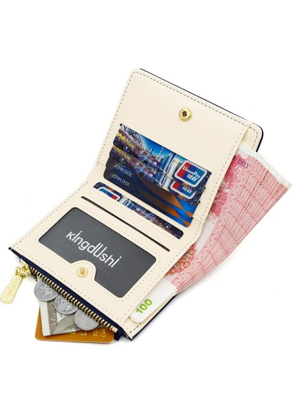 Bayan Cüzdan Moda Basit Para Cüzdan Kart Tutucu Toka Iki Katlı Bayan Kısa Cüzdan (Yurt Dışından) modelleri