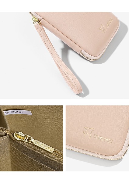 Basit Kart Tutucu Fermuarlı Pasaport Çantası Çoklu Kart Yuvası Değişiklik Hepsi Bir Arada Kimlik Saklama Çantası Koruyucu Kılıf Klip Kabuk (Yurt Dışından) modelleri