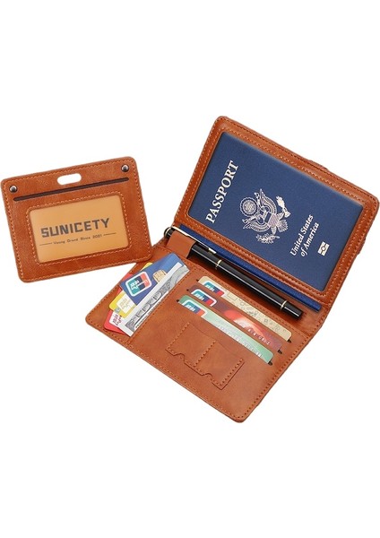 Çok Fonksiyonlu Depolama Kartı Tutucu Kimlik Pasaport Çantası Yurtdışı Seyahat Pasaport Tutucu Kapak (Yurt Dışından) indirimleri