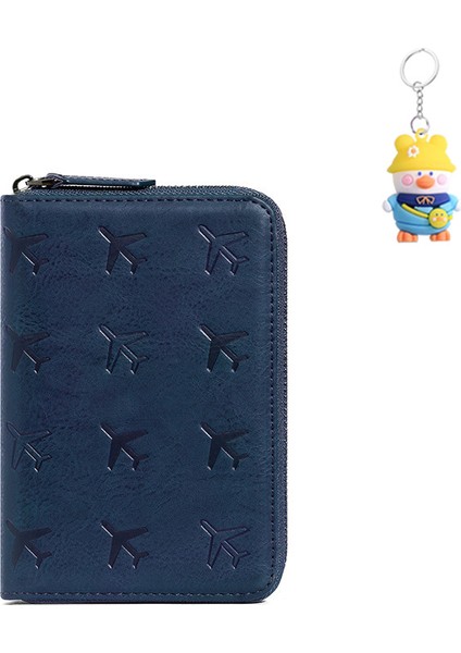 Cüzdan Fermuarlı Pasaport Çantası Seyahat Belgesi Depolama Koruyucu Kılıfı Pasaport (Yurt Dışından)