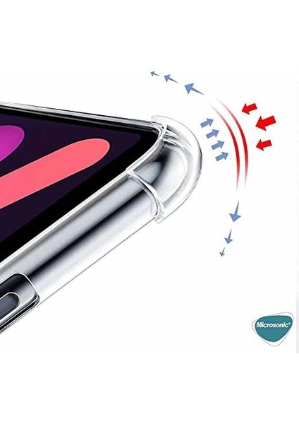 Apple iPad 10.nesil 10.9 İçin Kılıf (A2696-A2757-A2777) Shock Absorbing Kılıf Şeffaf