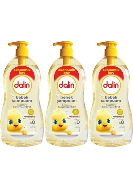Bebek Şampuanı 900ML Klasik Pompalı Üçlü Set