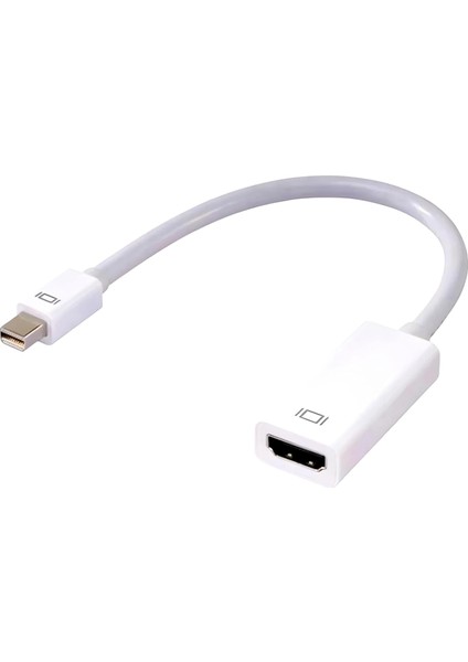 Mini Displayport (Thunderbolt) - HDMI 1,8 M Sesli Kablo, Mini Dp (Ekran Bağlantı Noktası) - HDMI Dönüştürücü (Adaptör), Macbook, iMac (LG51) MacBook Pro Surface Pro ile Uyumlu