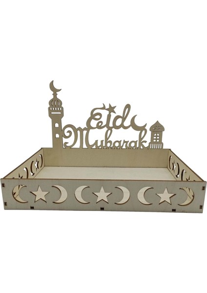 Eid Dekorasyon Ramazan Tepsisi Diy Hizmet Tepsisi I B (Yurt Dışından)
