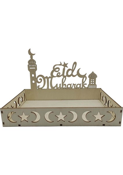 Eid Dekorasyon Ramazan Tepsisi Diy Hizmet Tepsisi I B (Yurt Dışından)
