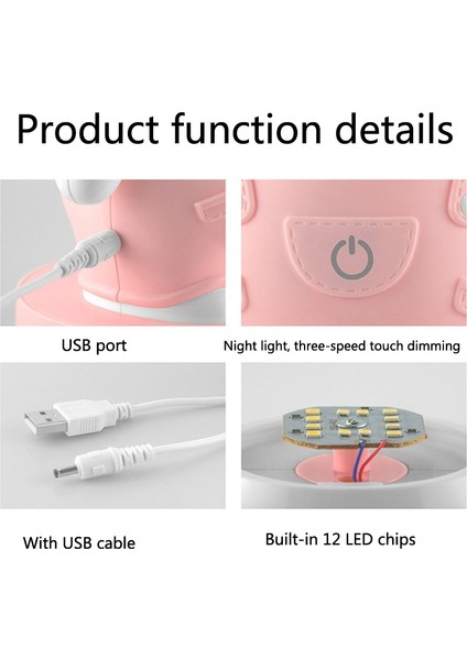 3W Cartoon USB Gece Lambası Çok Renkli (Yurt Dışından)