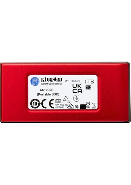 Ontech - 1 Tb Kıngston XS1000 Usb3.2 Gen2 Kırmızı SSD SXS1000R/1000G
