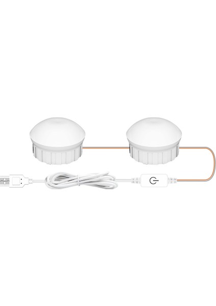 USB Dokunmatik Karartma Güzellik Dolgu Işığı 2 LED Beyaz (Yurt Dışından)