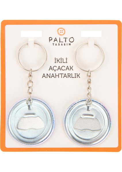 Işıltılı Hayat 2'li Metal Anahtarlık Seti - Renkli - 10 cm fiyatları