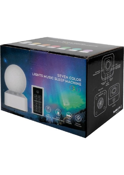 Müzik Uyku Yardımı Renkli Gece Lambası Çok Renkli (Yurt Dışından) fırsatları