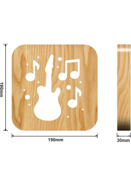 FS-T1877W Gitar Şekli Ahşap Masa Lambası Beyaz (Yurt Dışından) modelleri