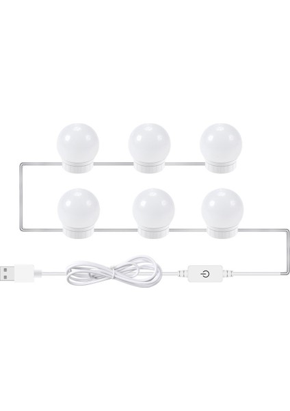 3 Renkli Ayna Ön Lamba Ampulleri, Güç Kaynağı: 6 LED Çok Renkli (Yurt Dışından) fırsatları