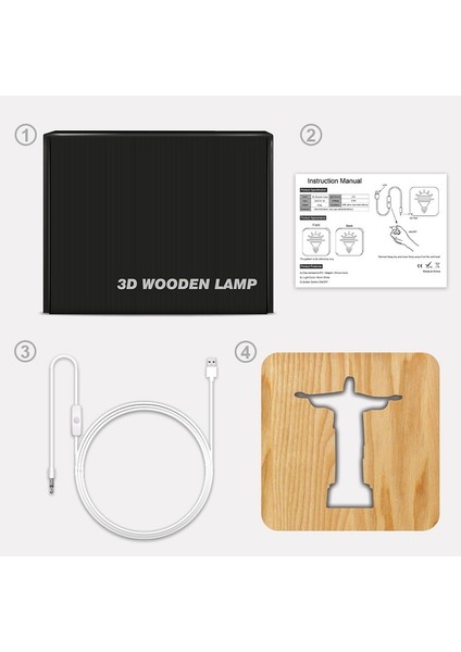 FS-T1971W Jesus Pastor Masa Gece Lambası Beyaz (Yurt Dışından) fırsatları