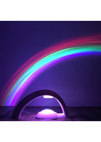 Rainbow Projection Başucu Gece Lambası Çok Renkli (Yurt Dışından)