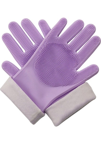 Evcil Köpek ve Kedi Banyo Elnleri Çok Fonksiyonlu Masaj Banyo Fırçası Isırmaya Dalı Çizilmez Temizlik Malzemeleri (Yurt Dışından)