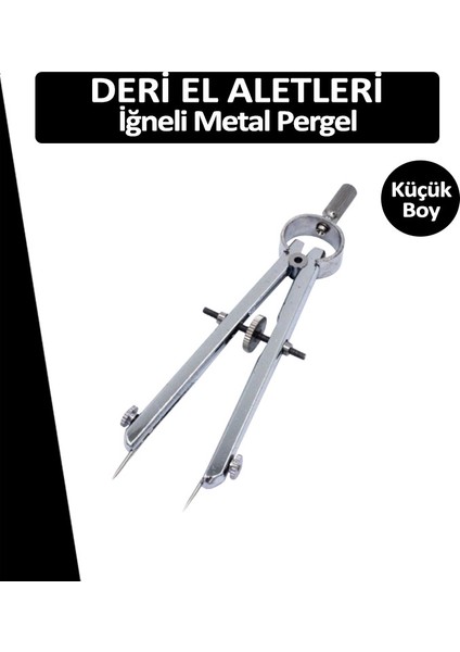 Pergel Metal Deri El Aletleri Zanaatkar Küçük Boy