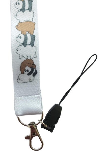 Kafadar Ayılar Geniş Kart Askısı Yaka Kartı Boyun Askı Ipi Telefon Askısı Yatay Dikey Kart Koruyucu modelleri