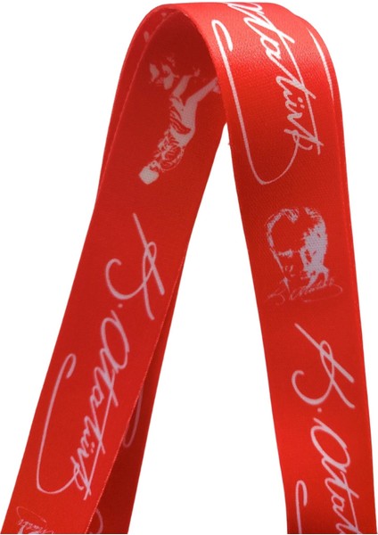 Kemal Atatürk Imza Kırmızı Kart Askısı Yaka Kartı Boyun Askı Ipi Telefon Askısı Yatay Dikey Kart Koruyucu fiyatları