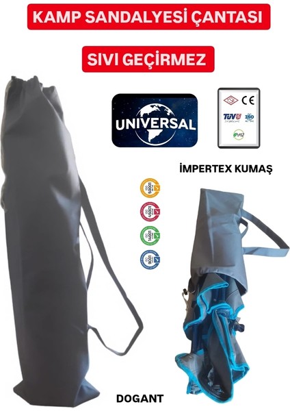 Kamp Plaj Piknik Katlanır Sandalyesi Çantası Sıvı Geçirmez 95X28 cm