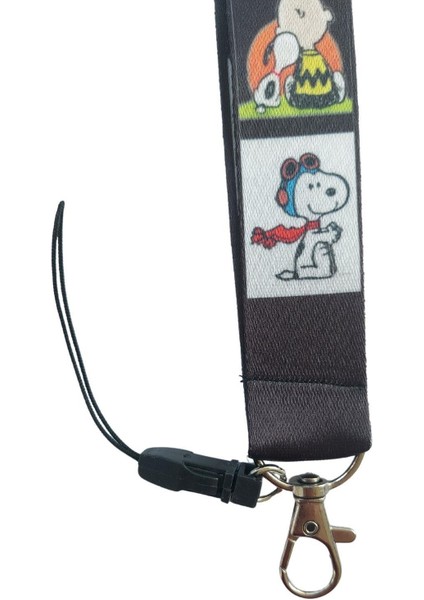Snoopy Kart Askısı Yaka Kartı Boyun Askı Ipi Telefon Askısı Yatay Dikey Kart Koruyucu modelleri