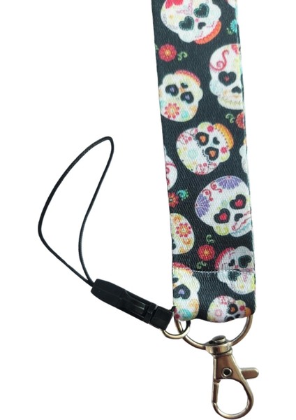 Renkli Kurukafa Kart Askısı Yaka Kartı Boyun Askı Ipi Telefon Askısı Yatay Dikey Kart Koruyucu fiyatları