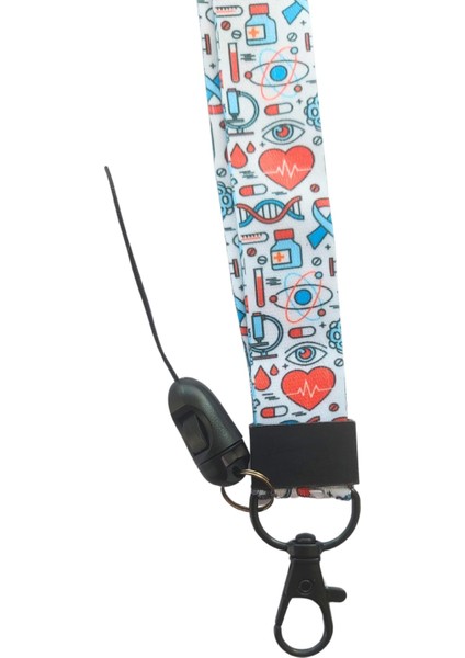 Bilim Deney Laboratuvar Kart Askısı Yaka Kartı Boyun Askı Ipi Telefon Askısı modelleri