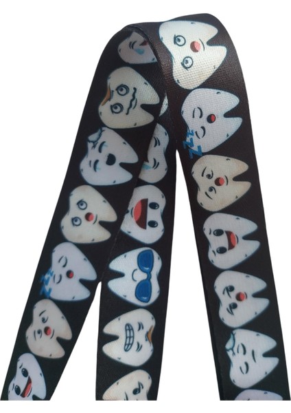 Sevimli Dişler Kart Askısı Yaka Kartı Boyun Askı İpi Telefon Askısı Yatay Dikey Kart Koruyucu fiyatları