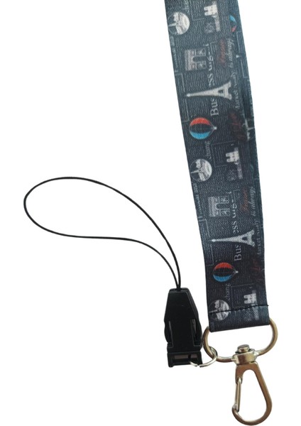 Eyfel Kulesi Kart Askısı Yaka Kartı Boyun Askı Ipi Telefon Askısı modelleri