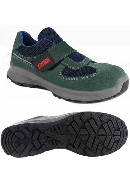 Stl 9081 - Kompozit Burun Korumalı - Cırt Bantlı - Süet - İş Güvenlik Ayakkabısı