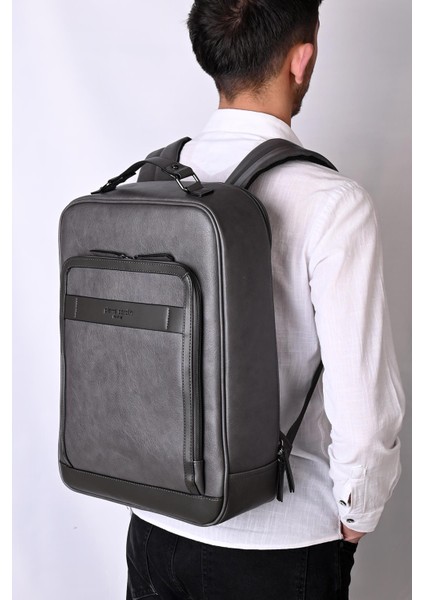 01PC00110-GR Laptop Bölmeli Sırt Çantası Gri