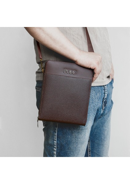 Erkek Crossbody Çantası Moda Gündelik Omuz Çantası Büyük Kapasiteli Iş Erkek Düşüş Çantası (Yurt Dışından) fiyatları