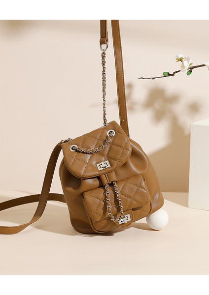 Zincir Bayan Moda Omuz Küçük Sırt Çantası Sırt Çantası Organizatör Çantası (Yurt Dışından) indirimleri