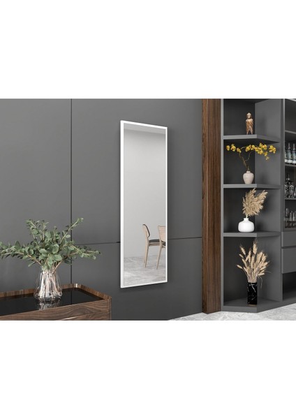 Beyaz Dekoratif Boy ve Duvar Aynası 120 x 40 cm Fenomen Ayna fiyatları