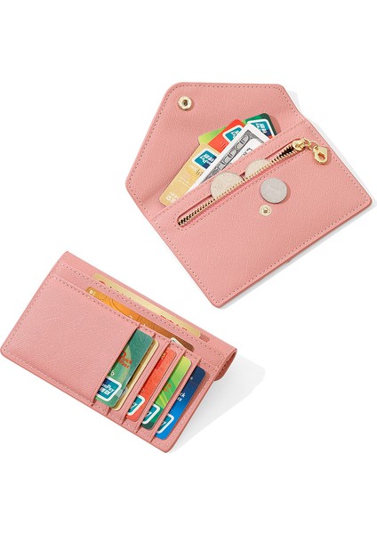 Basit ve Yaratıcı Çok Kart Yuvası Fermuarlı Para Cüzdanı Kadın Çok Fonksiyonlu Sertifika Mini Kart Tutucu (Yurt Dışından) modelleri