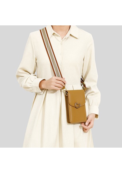 Cüzdan Bayanlar Değişim Cep Telefonu Çantası Hafif Küçük Koku Çok Yönlü Dikey Crossbody Çanta (Yurt Dışından) modelleri