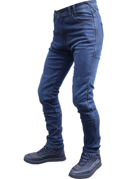 Tıtans Kot Motosiklet Pantolonu Lacivert
