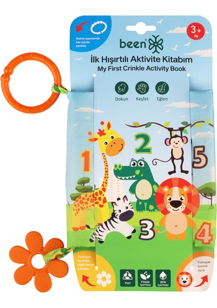 Ilk Hışırtılı Aktivite Kitabın + Montessori Aktivite Oyuncağı fırsatları