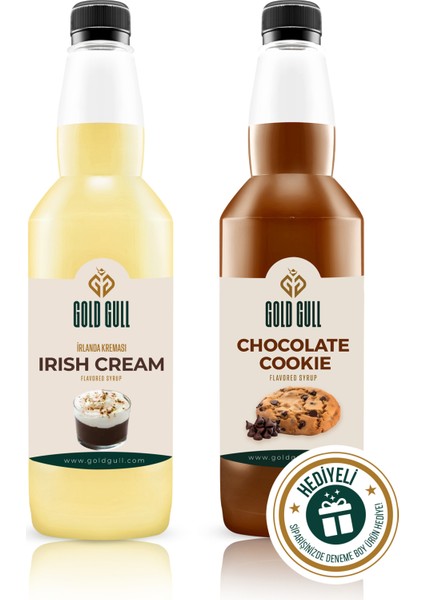 Irish Cream & Çikolatalı Kurabiye Aromalı Kahve & Meyve Şurubu 2 x 700 ml