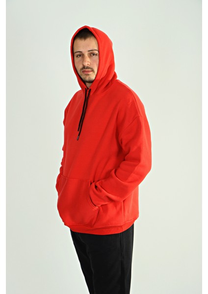 Tmb 3 Ip Şardonlu Kapşonlu Sweat 24 Kırmızı modelleri
