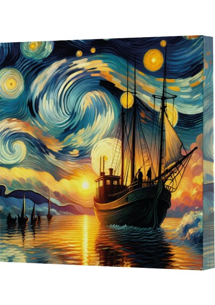 Vivago Art Van Gogh 2 Gemi 14X20 Çizgili DEFTER-15X15 Çizgisiz Defter Seti (320 Sayfa)