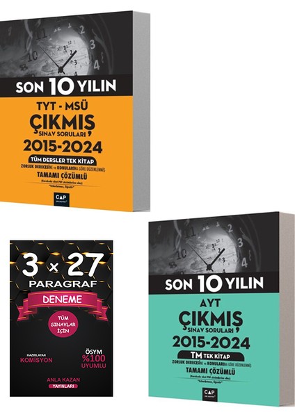 Tyt / Ayt Msü Son 10 Yılın Çıkmış Soruları / Paragraf