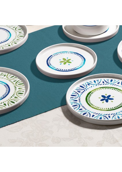 Karma Blue 6 Kişilik 13 Parça Seramik Kahvaltı Takımı