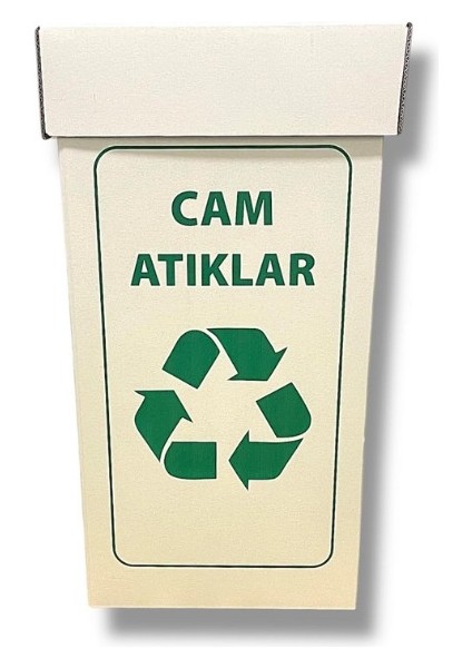 Cam Atık Kutusu 36 x 36 x 70 cm