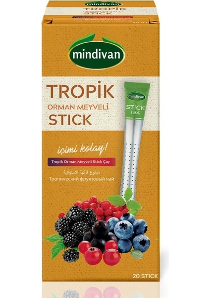 Tropik Meyveli Stick Çay 20'li