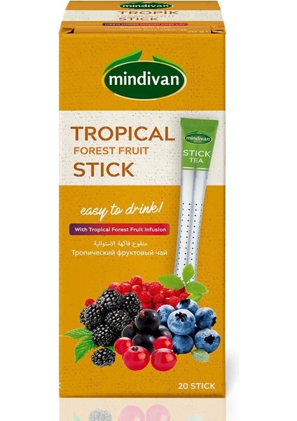 Tropik Meyveli Stick Çay 20'li fiyatları