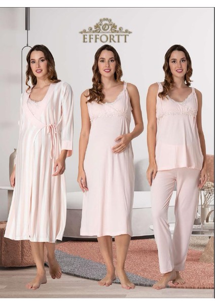 Dvina Effortt Dörtlü Lohusa Seti Pembe Xxlarge - 9036