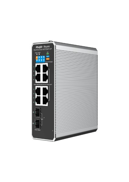 RG-NIS2100-8GT2SFP-HP 8 Portlu, 10/100/1000 Gigabit, Endüstriyel Switch, 2 Sfp, 8 Port Poe+ (240W)