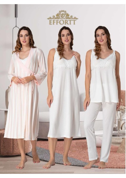 Dvina Effortt Dörtlü Lohusa Seti Ekru Large - 9036