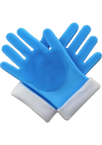 Evcil Köpek ve Kedi Banyo Elnleri Çok Fonksiyonlu Masaj Banyo Fırçası Isırmaya Dalı Çizilmez Temizlik Malzemeleri (Yurt Dışından)