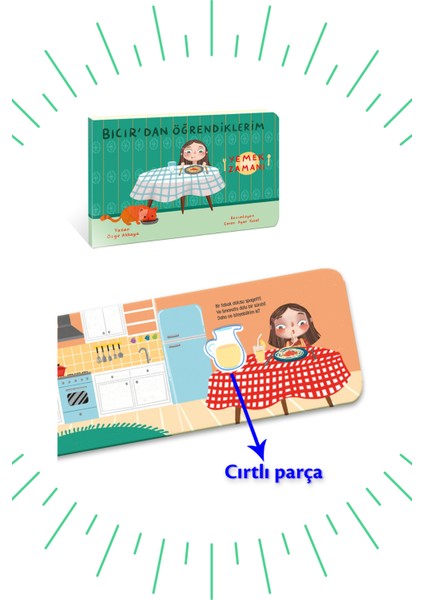 Bıcır'dan Öğrendiklerim Yemek Zamanı Cırt Cırtlı Kitap